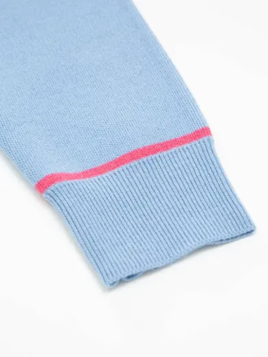 Bilde av WoolLand Hemsedal Knitted sweater girl Light Sky